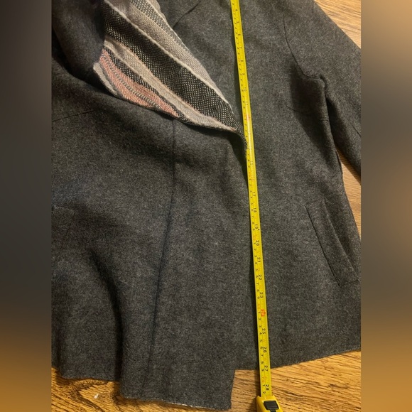 Anntarah Peru sweater jacket button multicolored gray baby alpaca wool medium - Picture 8 of 14